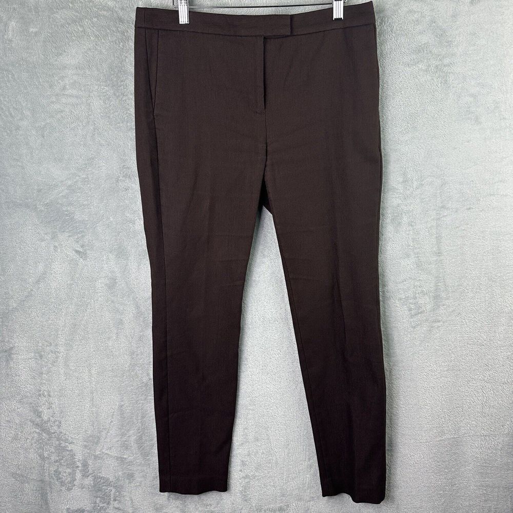 J CREW Ryder Pants Women's 8 (33x29) Brown Skinny Fit Trousers